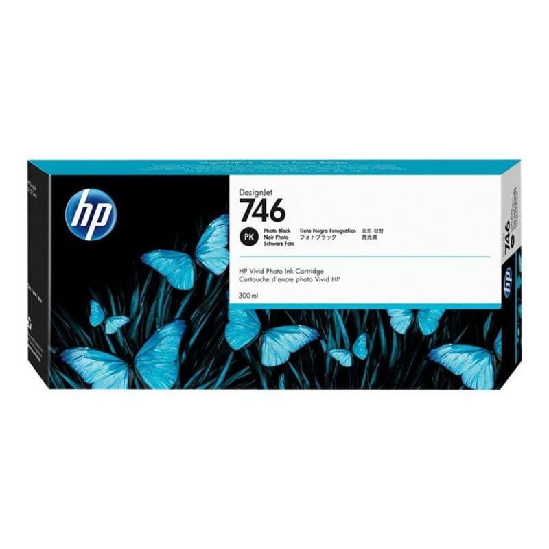 HP Cartouche d'encre DesignJet 746 de 300 ml noir photo - Image 1