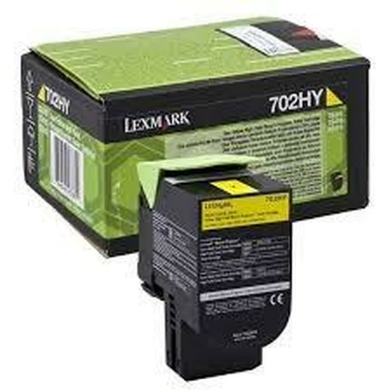 Lexmark 702HY R Cartouche de toner 1 pièce(s) Original Jaune - Image 1