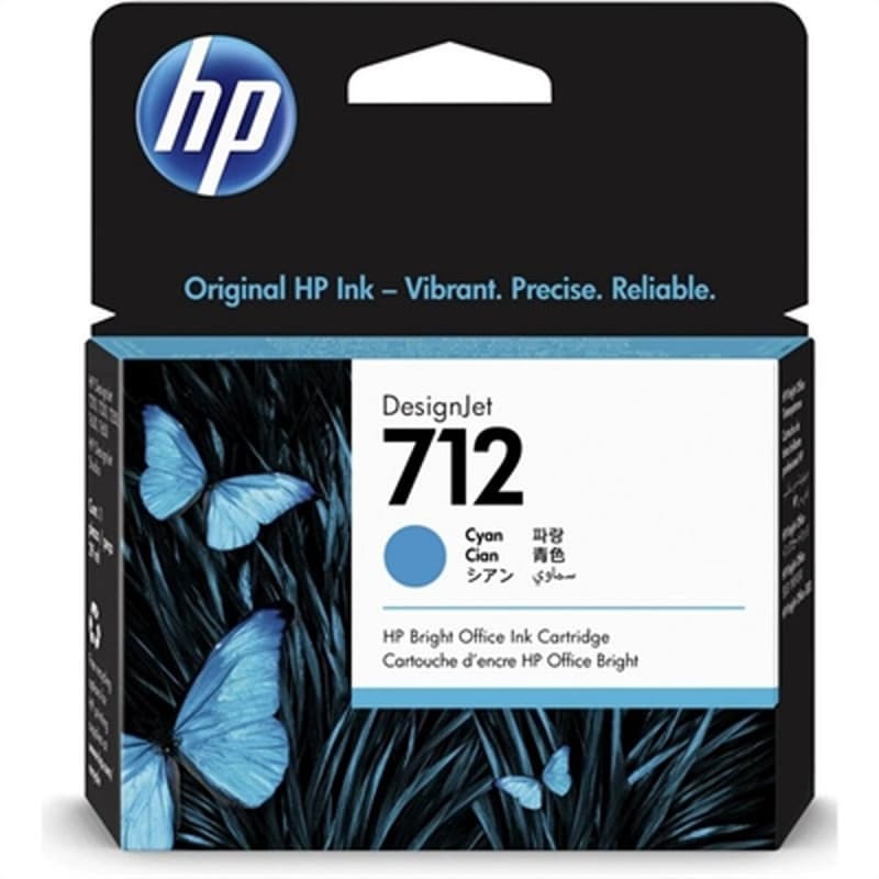 HP Cartouche d'encre DesignJet 712, cyan, 29 ml - Image 1