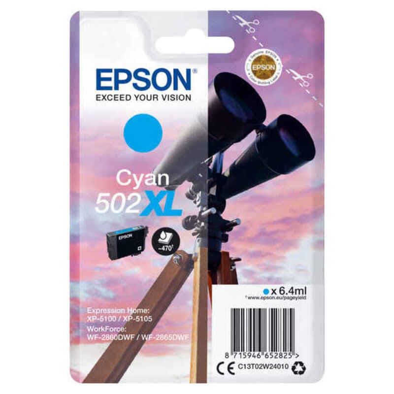 Epson Singlepack Cyan 502XL Ink - Image 1