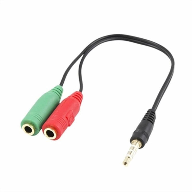 Ewent EC1640 câble audio 0,15 m 3,5mm 2 x 3.5mm Noir, Vert, Rouge - Image 1