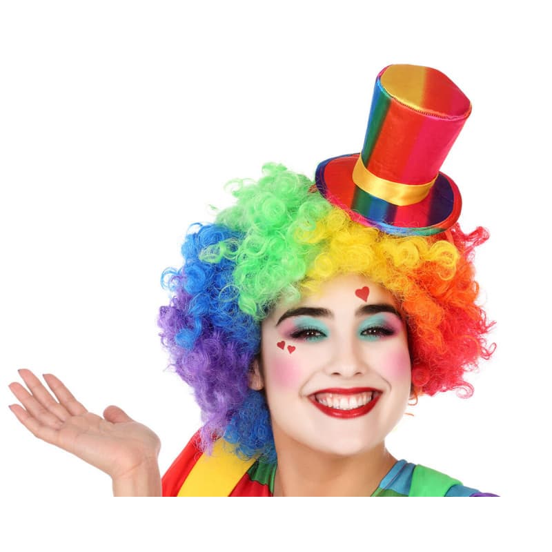 Chapeau de clown Multicouleur Cirque - Image 1
