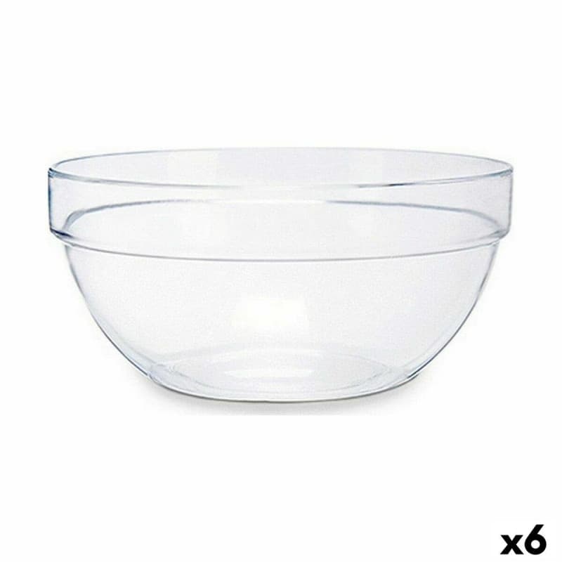 Bol Transparent verre (250 ml) (6 Unités) - Image 1