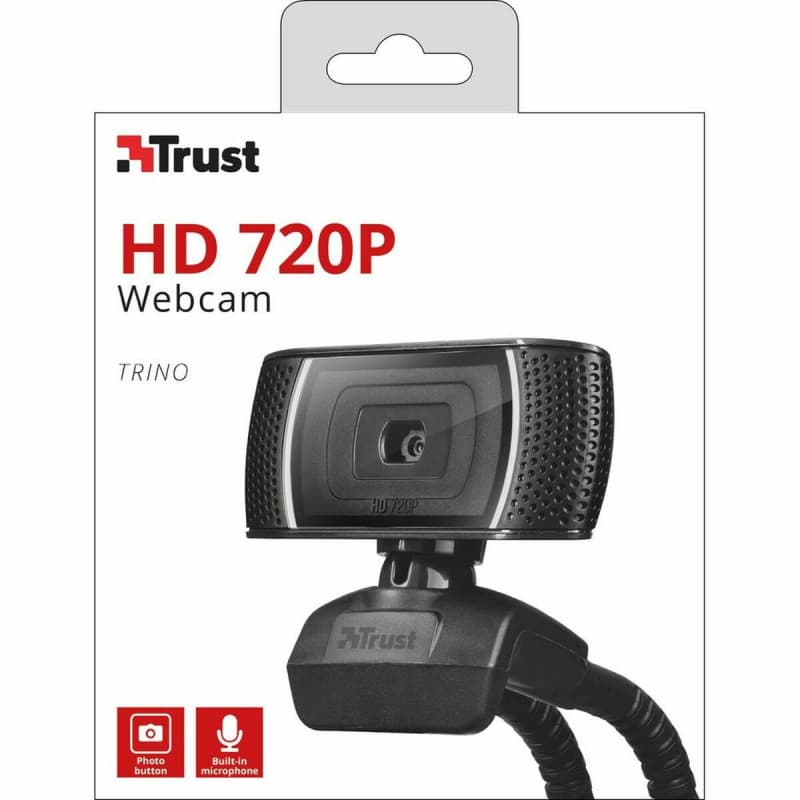 Trust Trino webcam 8 MP 1280 x 720 pixels USB 2.0 Noir - Image 1