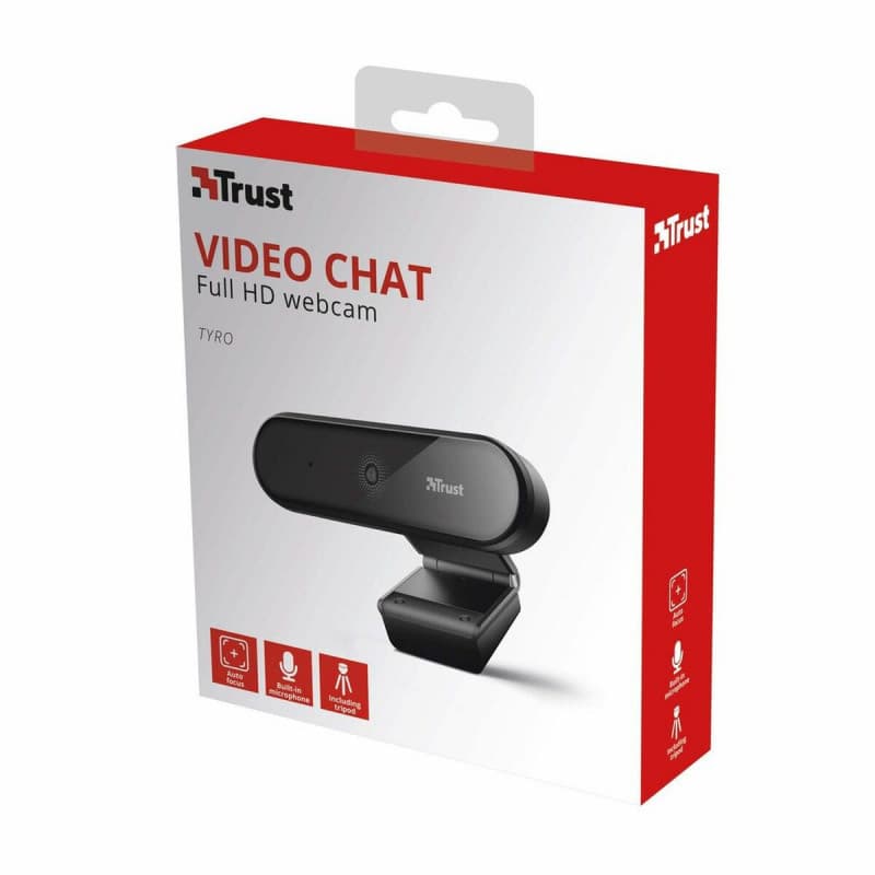 Trust Tyro webcam 1920 x 1080 pixels USB Noir - Image 1