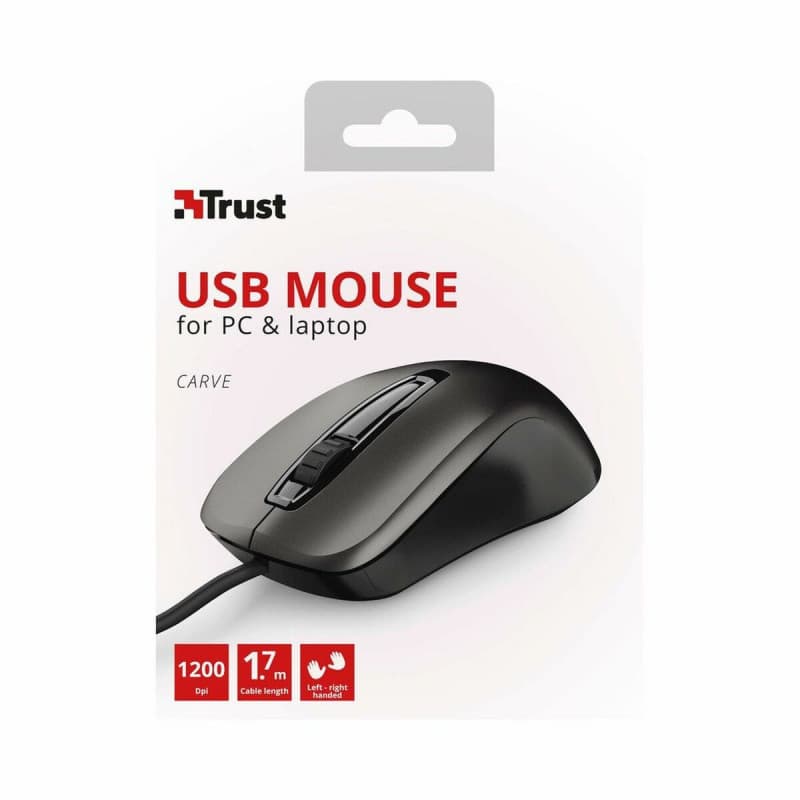 Trust Carve souris Ambidextre USB Type-A Optique 1200 DPI - Image 1