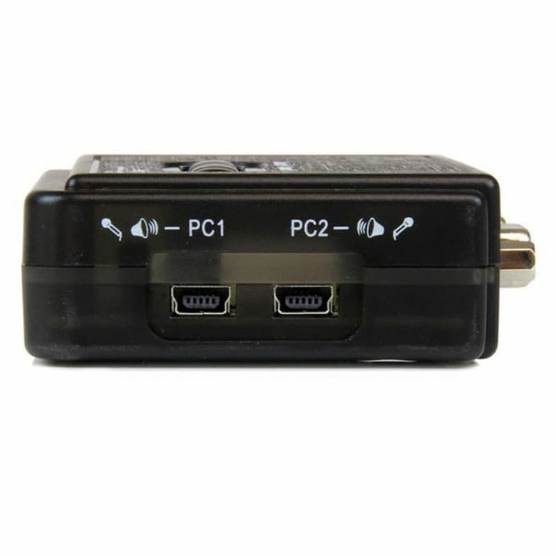 Startech.com Kit commutateur KVM USB VGA à 2 ports avec audio et câbles - Switch KVM - Noir - Image 1