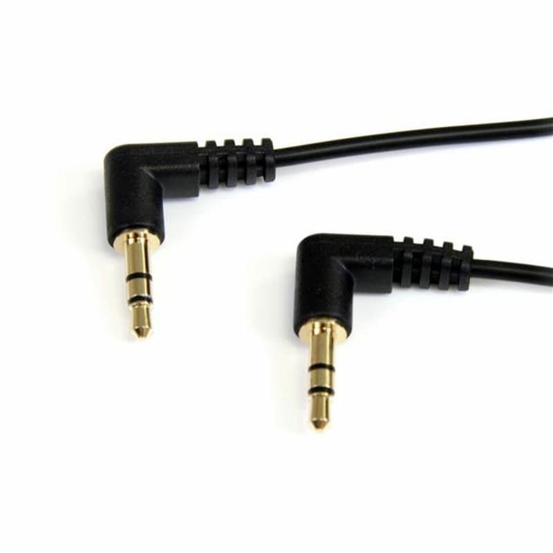 Startech.com Câble audio stéréo Slim 3,5 mm à angle droit de 90 cm - M/M - Image 1