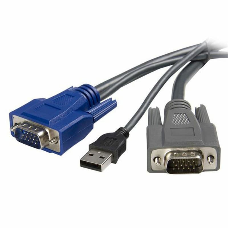 Startech.com Câble KVM ultrafin 2 en 1 USB VGA -1,8 m - Image 1
