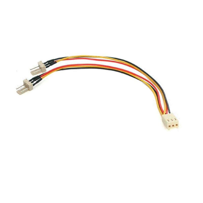 Startech.com Câble Y d'alimentation pour Ventilateur TX3 - Câble Répartiteur 3 broches pour PC -15cm - Image 1