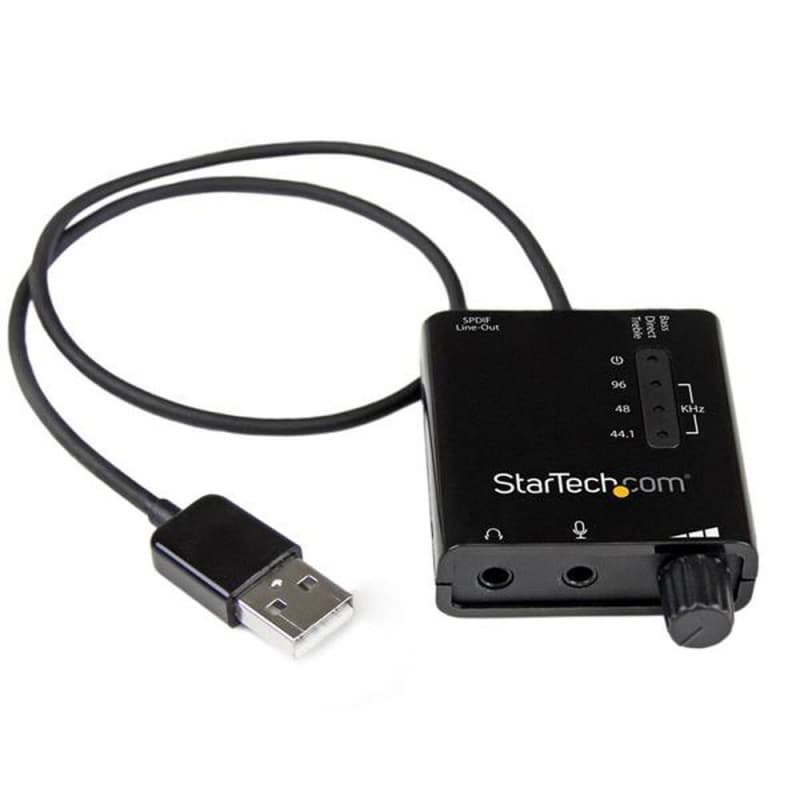 Startech.com Carte son externe USB avec audio SPDIF numérique - Convertisseur DAC USB audio - Image 1