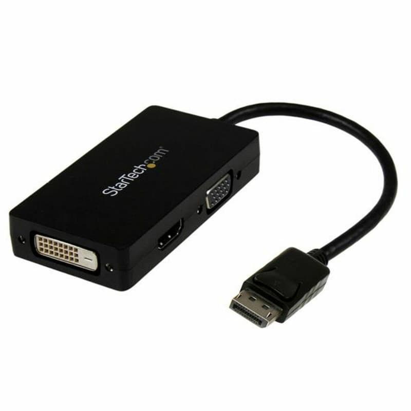 Startech.com Adaptateur de voyage DisplayPort vers VGA / DVI / HDMI - Covertisseur vidéo 3-en-1 - Image 1