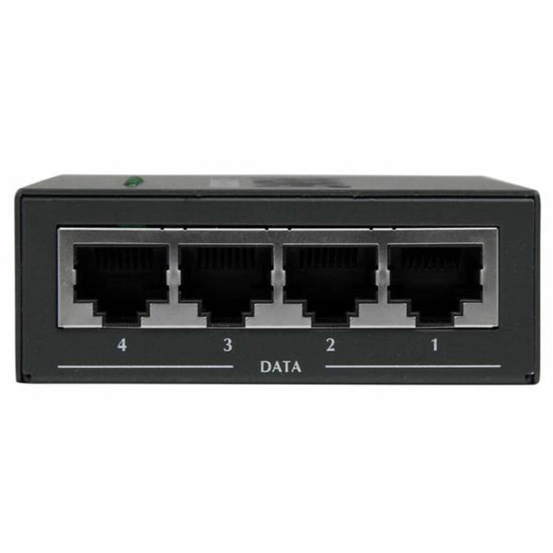 Startech.com Injecteur PoE+ à 4 ports Gigabit - Midspan Power over Ethernet - 802.3at/af - Image 1