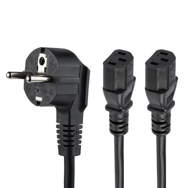Startech.com Câble d'alimentation PC - Cordon secteur en Y Schuko vers C13 de 2 m - Image 1