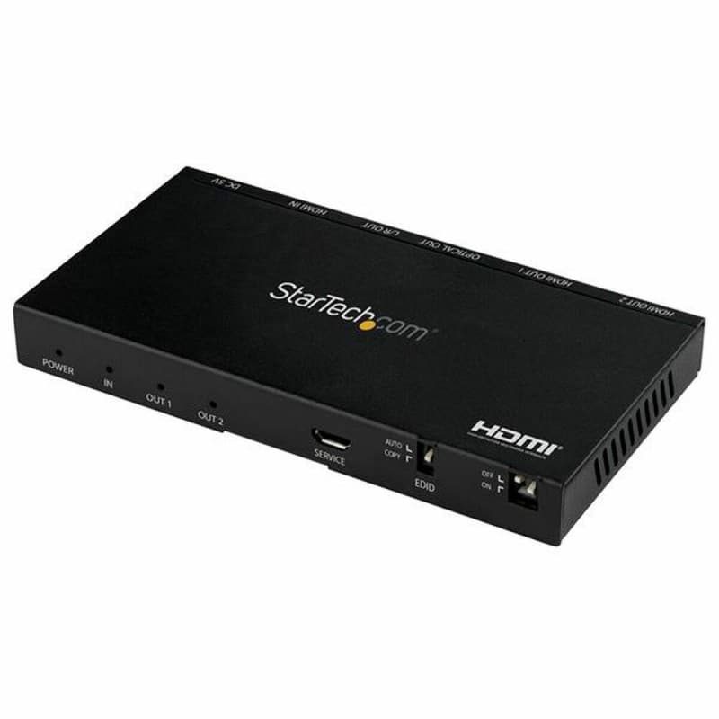 Startech.com Répartiteur HDMI à 2 ports - 4K 60 Hz avec scaler incorporé - Son surround 7.1 - Image 1