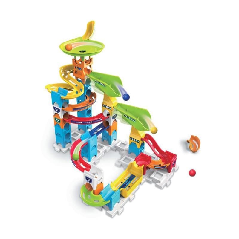 Jeu de billes Vtech Marble Rush Marble Run - Beginner Set Circuit + 4 Ans Piste avec Rampes 47 Pièces - Image 1