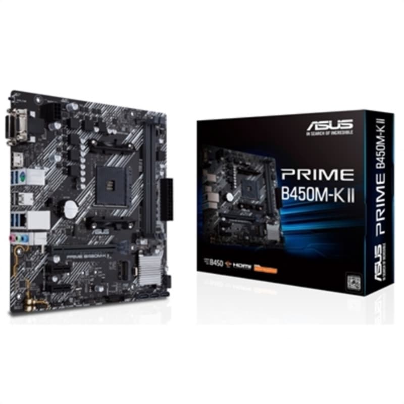 Asus Prime B450M-K II AMD B450 Emplacement AM4 micro ATX - Image 1