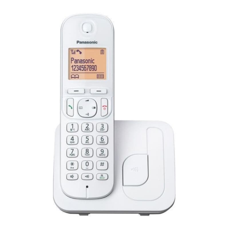Téléphone Sans Fil Panasonic KX-TGC210SPW Blanc Ambre - Image 1