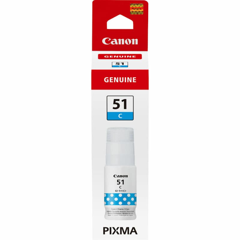 Canon GI-51C, haut rendement, bouteille d'encre, cyan - Image 1