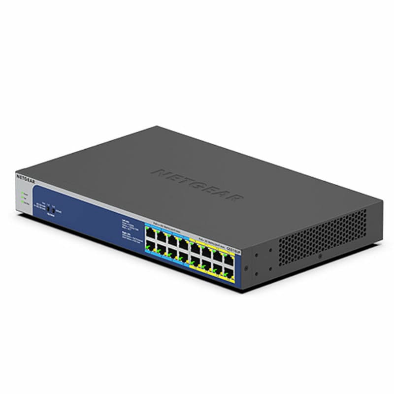 Netgear GS516UP Non-géré Gigabit Ethernet (10/100/1000) Connexion Ethernet, supportant l'alimentation via ce port (PoE) Gris - Image 1