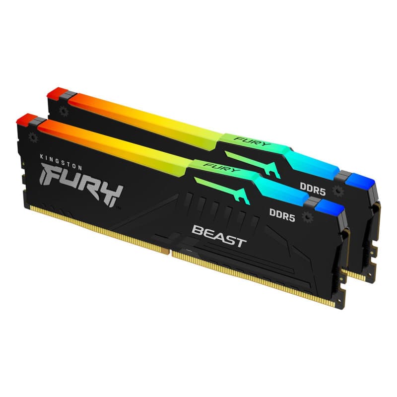 Kingston Technology FURY Beast 32 Go 5600 MT/s DDR5 CL40 DIMM (Kits de 2) RGB - Image 1