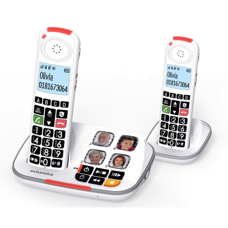 Téléphone fixe Swiss Voice XTRA 2355 DUO Blanc - Image 1