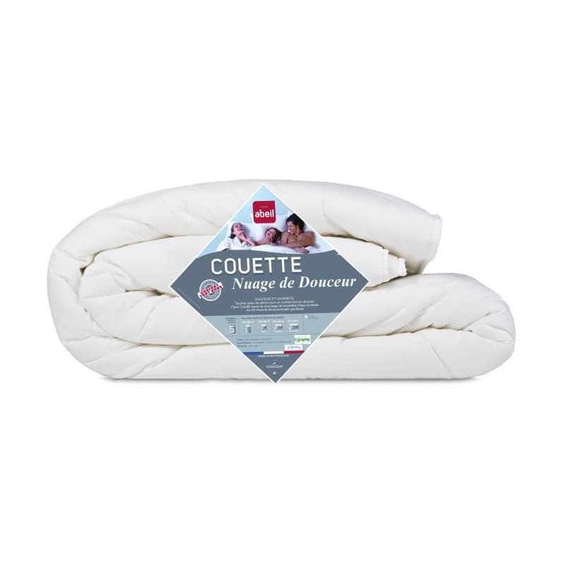 Abeil Couette légere NUAGE de DOUCEUR 240x260 cm blanc - Image 1