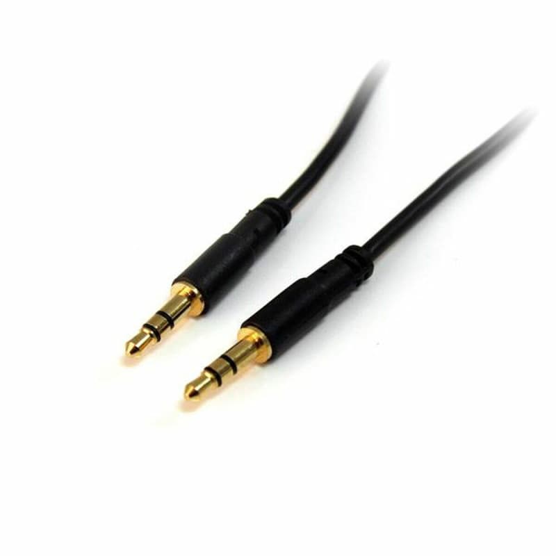 Startech.com Câble slim audio stéréo de 3,5 mm (M/M) - 4,6 m - Connecteurs plaqués en or - Image 1