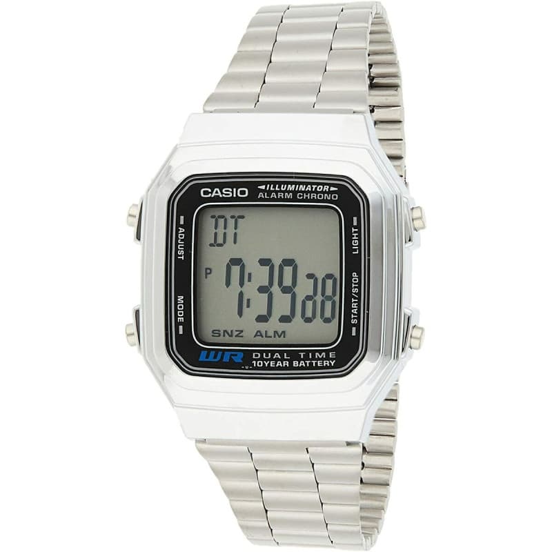 Montre Unisexe Casio VINTAGE Noir Argenté (Ø 32 mm) (Ø 34 mm) - Image 1