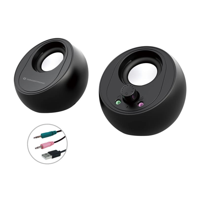 Conceptronic BJORN01B haut-parleur 2-voies Noir Avec fil &sans fil 10 W - Image 1