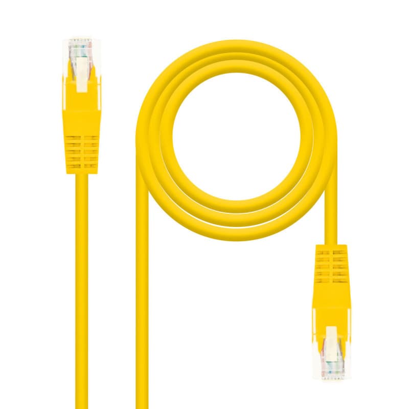 NanoCâble 10.20.0400-Y câble de réseau Jaune 0,5 m Cat6e U/UTP (UTP) - Image 1