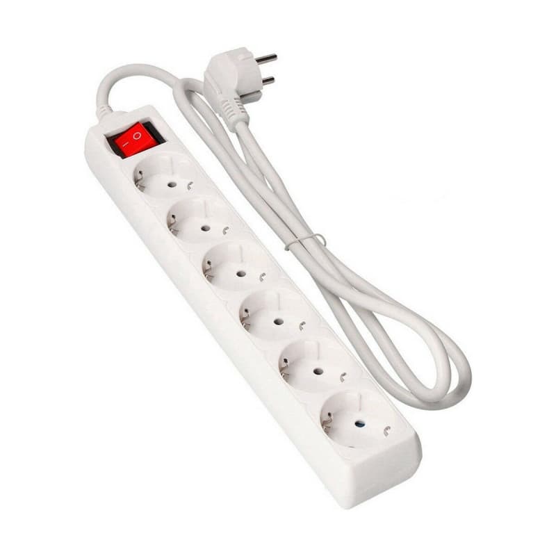 Multiprise 6 Prises avec Interrupteur EDM Schuko (3 m) - Image 1