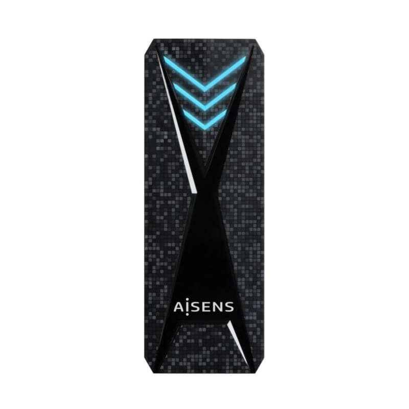 Aisens ASM2-RGB013B Boîtier de disques de stockage Enceinte ssd Noir M.2 - Image 1