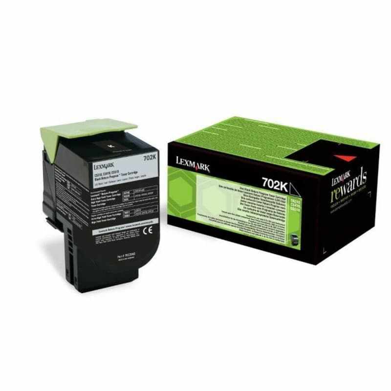 Lexmark 702K R Cartouche de toner 1 pièce(s) Original Noir - Image 1