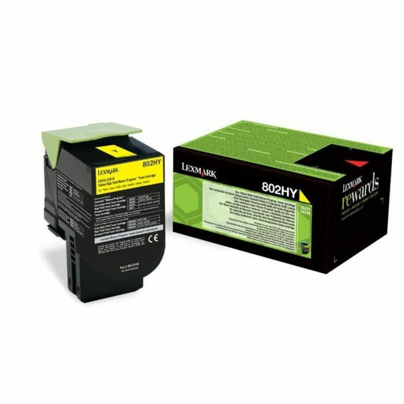 Lexmark 802HY Cartouche de toner 1 pièce(s) Original Jaune - Image 1