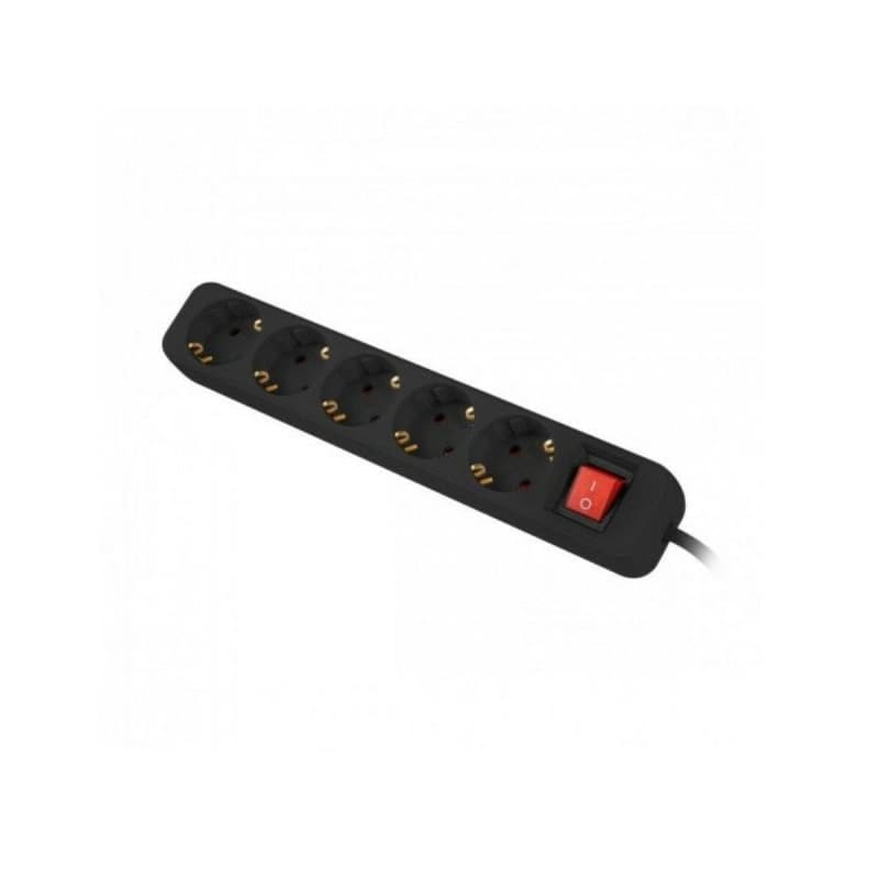 Multiprise 5 Prises Schuko Lanberg 1,5 m Noir - Image 1