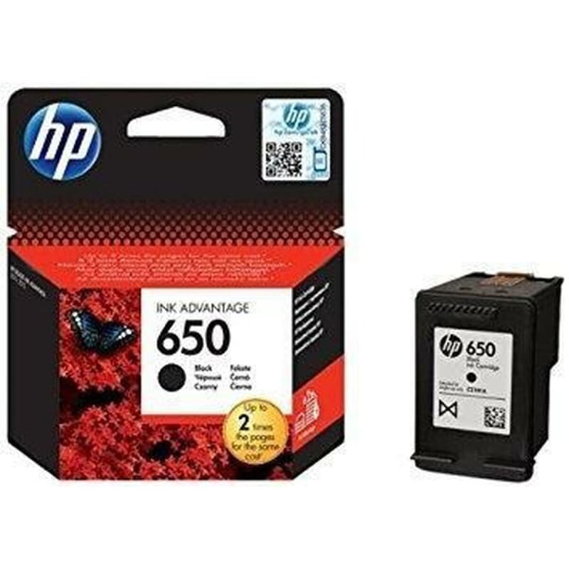 HP 650 Black Original Ink Advantage Cartridge cartouche d'encre 1 pièce(s) Noir - Image 1