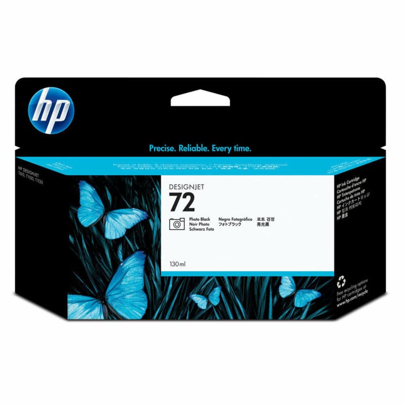 HP 72 cartouche d'encre noir photo 130 ml - Image 1