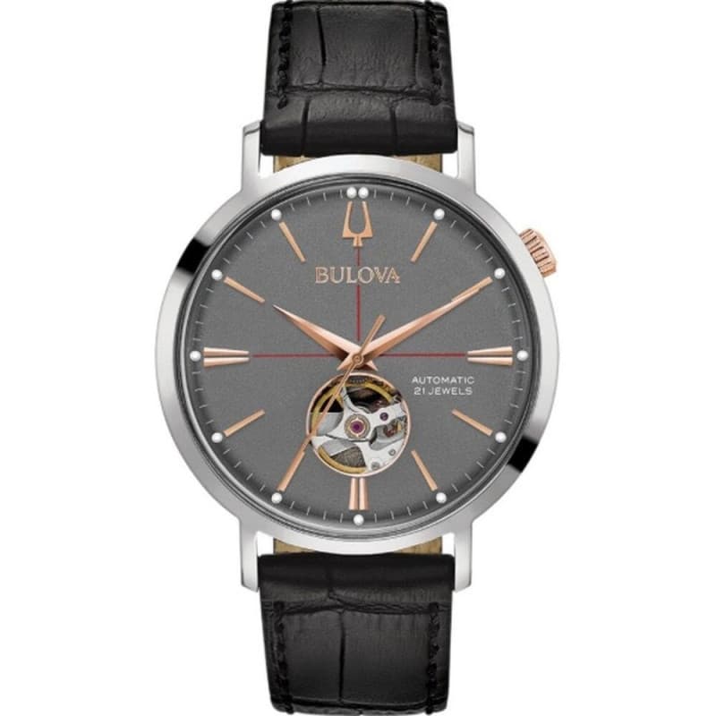 Montre Homme Bulova 98A187 Noir Gris - Image 1
