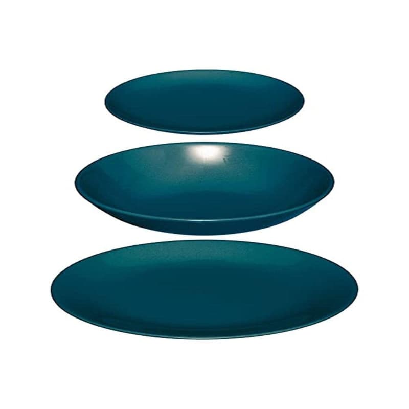 Assietes Secret de Gourmet Céramique Bleu 18 Pièces - Image 1