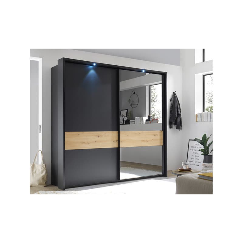 L'ARMOIRE NOIR ANTHRACITE / CHENE - Image 1