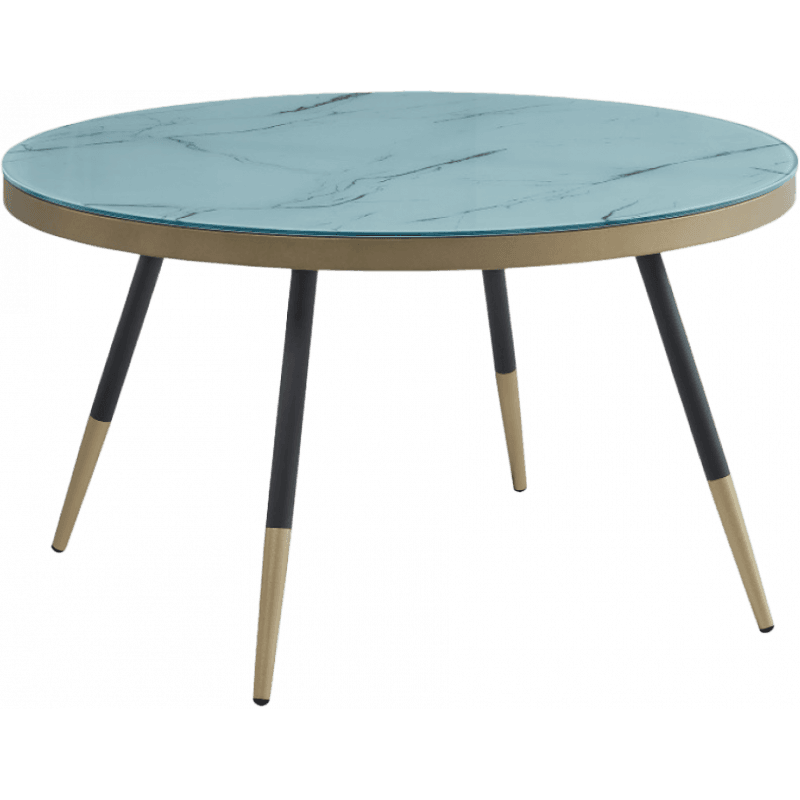 TABLE BASSE BLANC / NOIR - Image 1