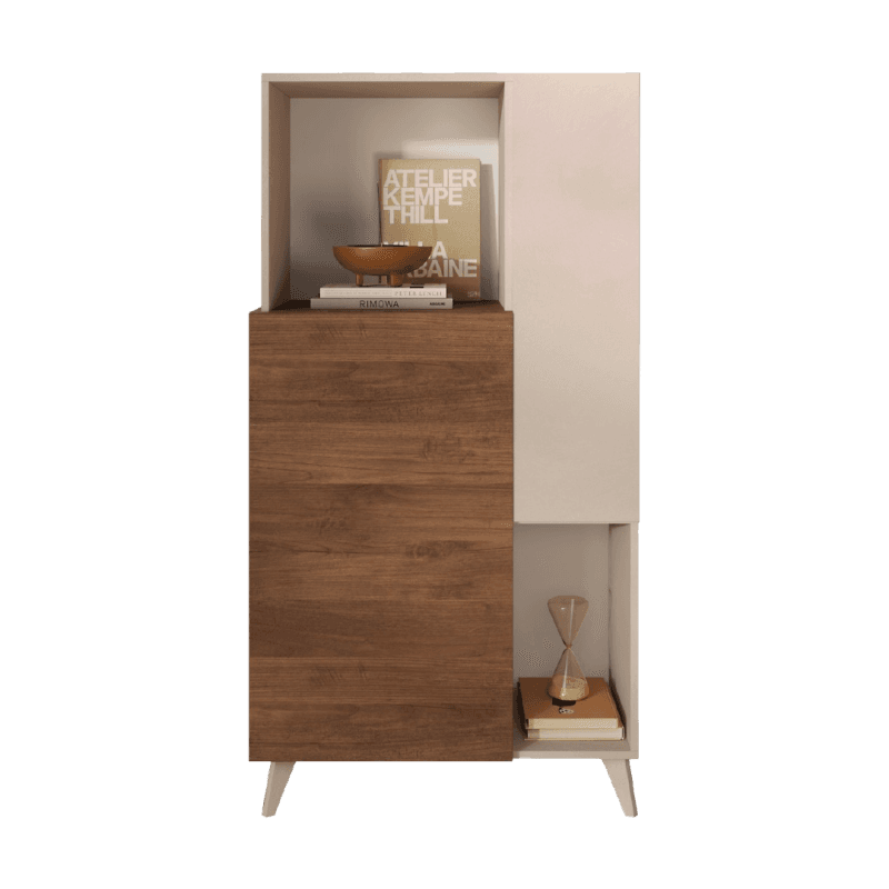 L’étagère 4 portes, 4 étagères et 2 niches - coloris au choix -