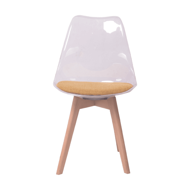 La chaise  scandinave transparente - 3 coloris - Image 1