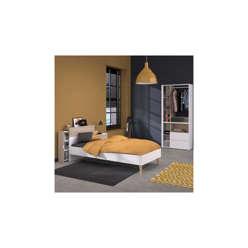 Environnement  avec étagères coulissantes pour le lit. - Image 1