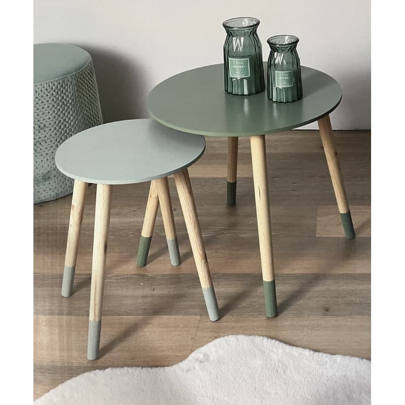 Duo de tables gigognes en 2 coloris - Image 1