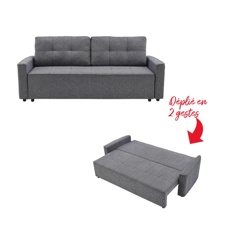 Canapé convertible déplié en 2 gestes - Image 1