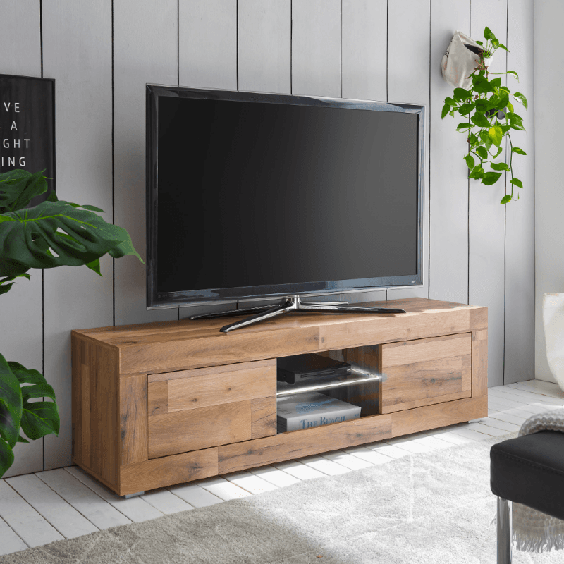 Le meuble TV 180 cm coloris Blanc uniquement - Image 1