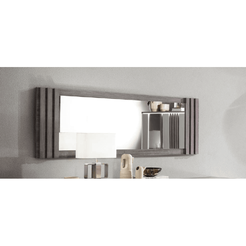 Miroir - 170 cm - coloris chêne gris/gris laqué - Image 1