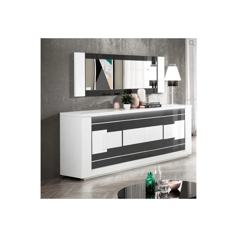 Miroir design avec structure laquée haute brillance. - Image 1